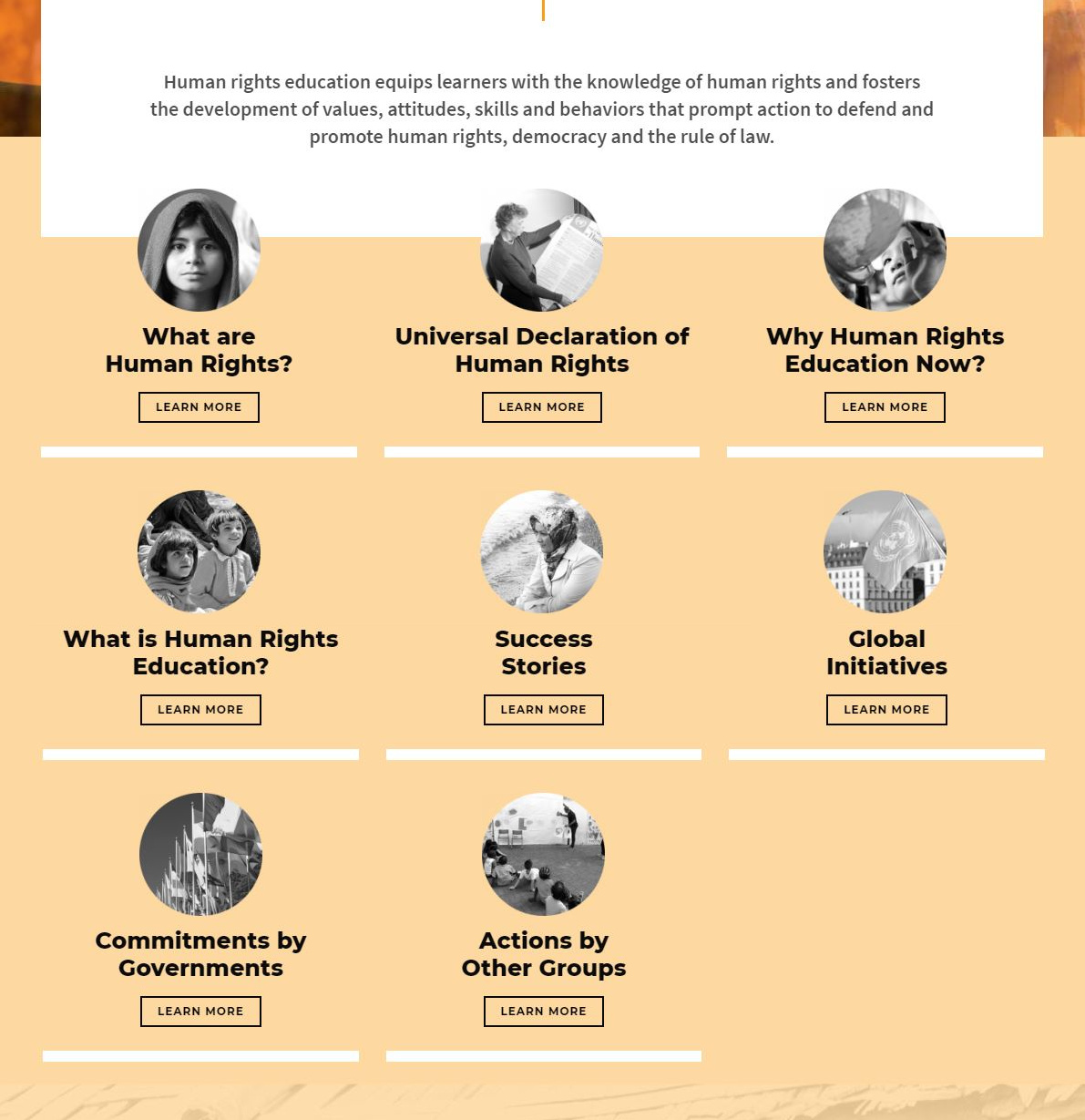 Site web Transforming Lives